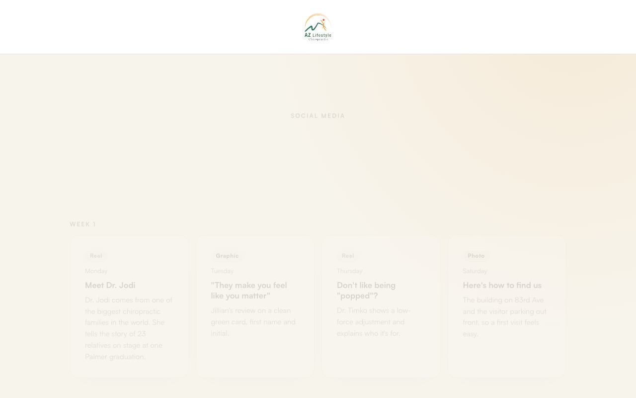 Content calendar preview