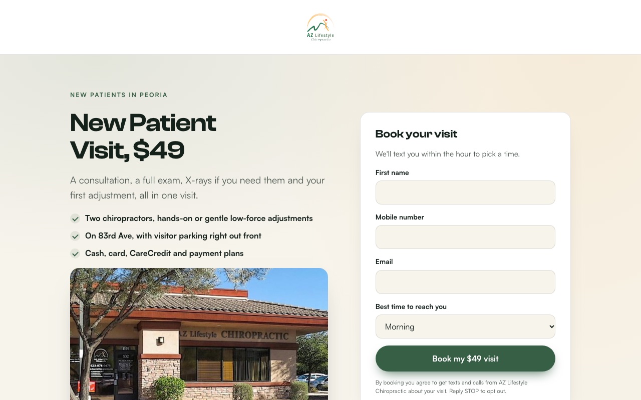 Landing page preview